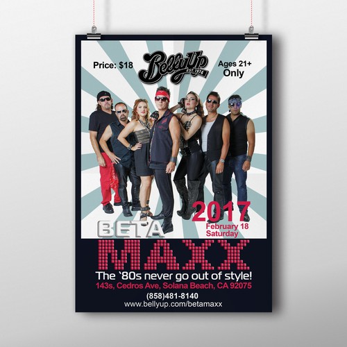 BETAMAXX Concert Poster