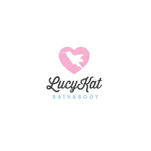 Integrate a classic heart or hummingbird image for an exciting new bath and body business.