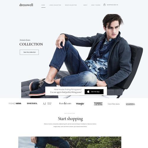 Dresswell iphone app website 