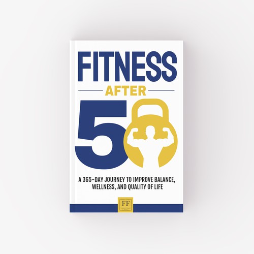 Powerful and Simple Book Cover, first in a "Fitness After 50" series