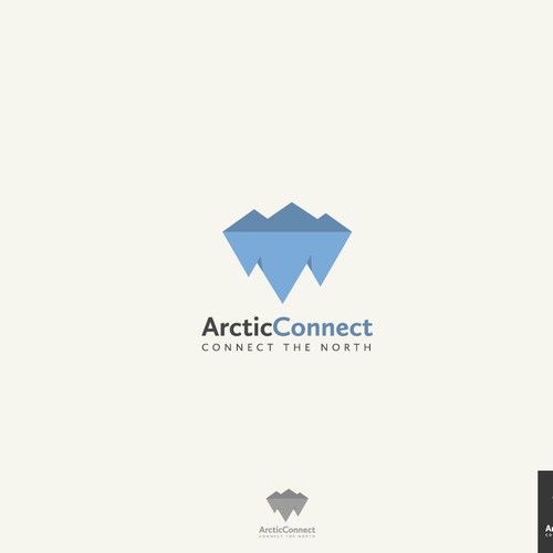 Create a professional and clean logo for an exciting online platform about Arctic