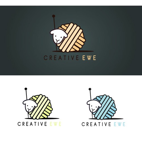 ewe logo for yarn company