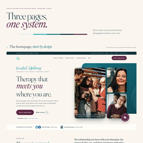 Costal Wellness - Website Redesign