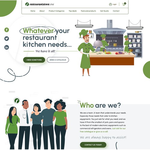 Website for restaurantstore.me