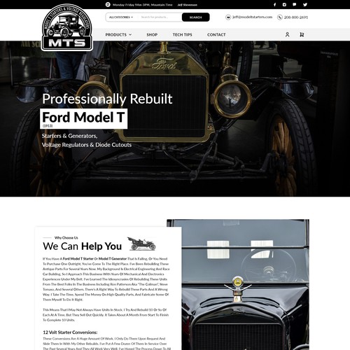 Auto parts & services for Ford Model T