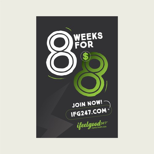 Poster for $8 For 8 Weeks Promo