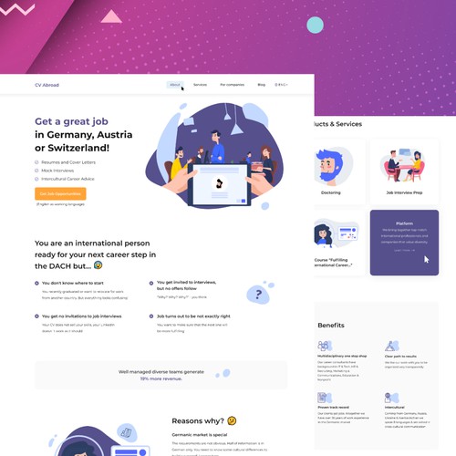 HR Agency Landing page