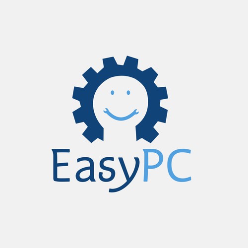Logo design for EasyPC-the computer repair shop.