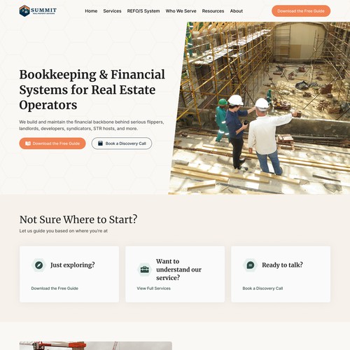 Real estate accounting business homepage