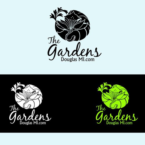 Vacation Rental Logo - Beach, Gardens, Fun, Relaxation, Luxury