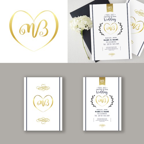 Logo and Wedding invitation