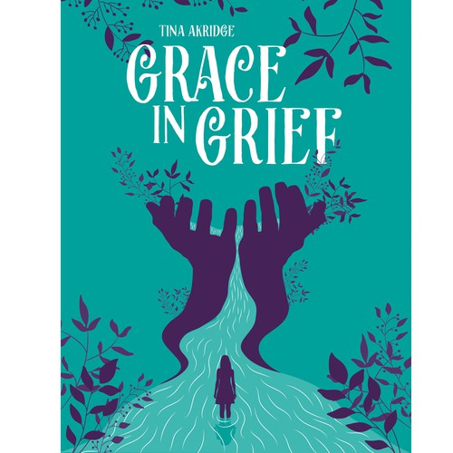 Hardship and Grief Book cover design (Grace in grief. )