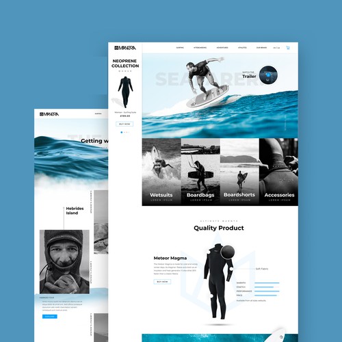Manera e-commerce website design