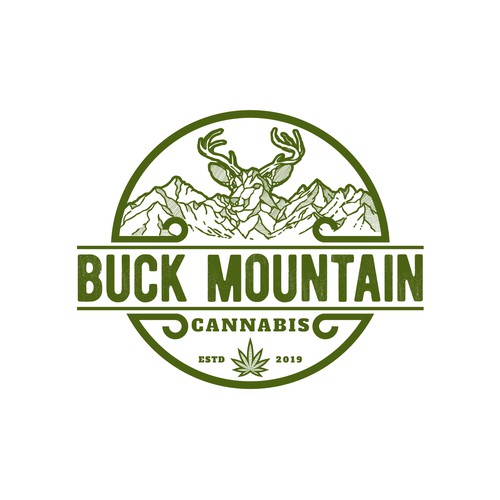 Organic cannabis company logo
