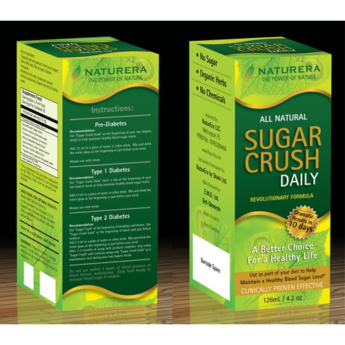 Looking For a Great New Product Package Design for Sugar Crush