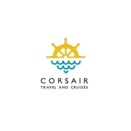 Logo concept for travel and cruises
