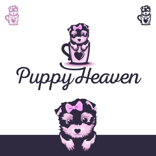 luxurious logo for a leading puppy galore
