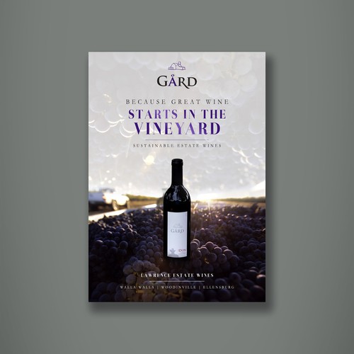 Print ad for an estate winery