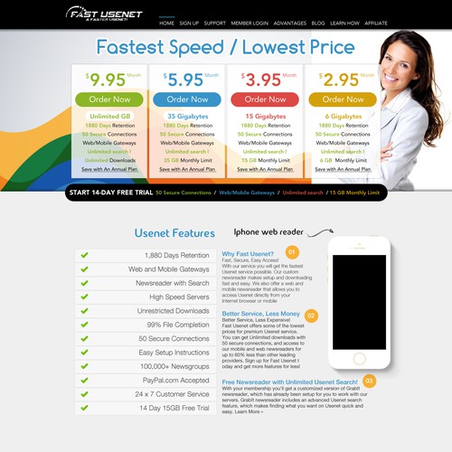 Create a new homepage layout for an established website!