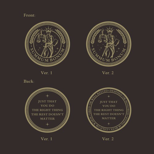 Custom Design for Bronze Coin