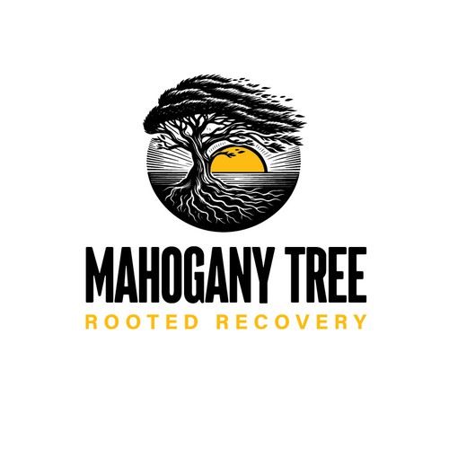 Mahogany tree recovery program vintage logo