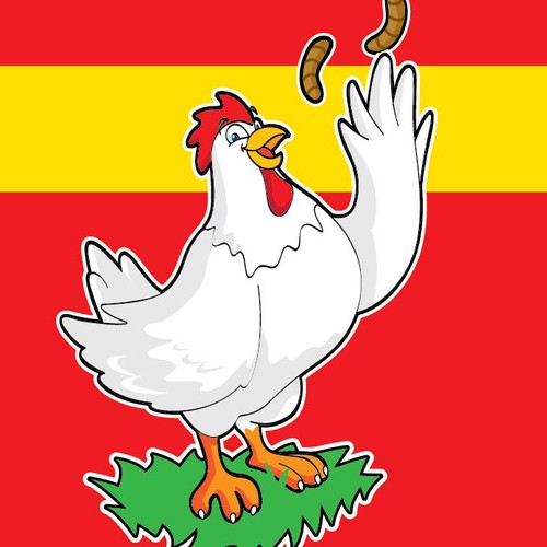 Chicken food mascot