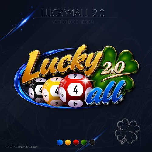 Premium 3D Vector Logo Design — Lucky4All 2.0 (AI to Vector Reconstruction)