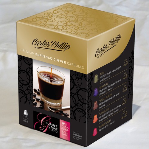 Package for espresso coffee capsules