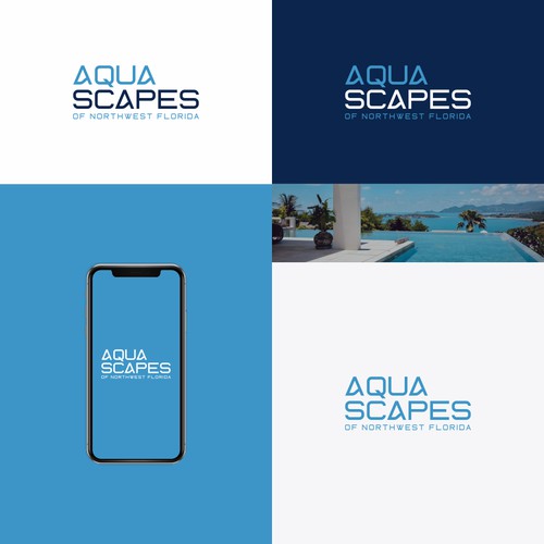 logo design for Aquascapes of Northwest Florida