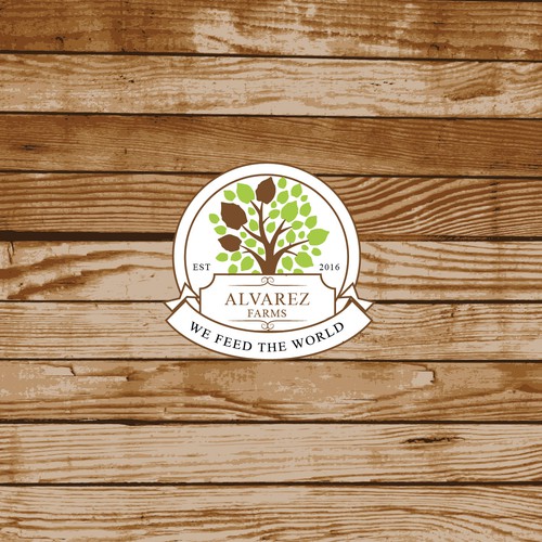 Classic layered Logo for Alvarez Farms