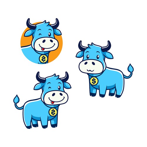 illustration of a small cow