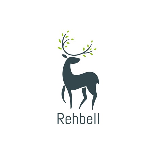 Modern Deer Logo