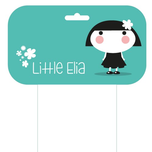 Create the card+logo that will hold an exclusive children hair accessories line all over Europe