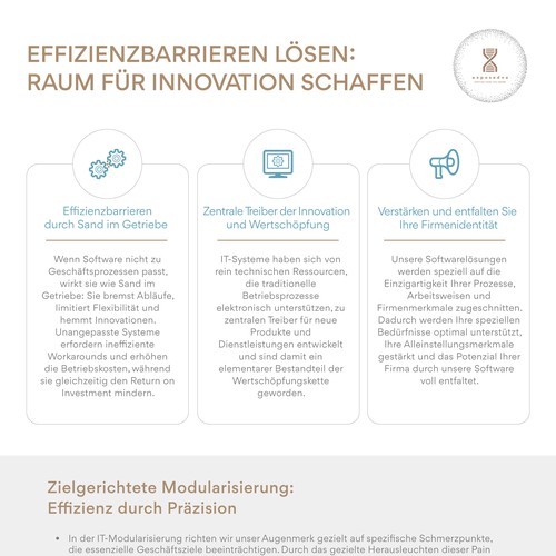 One Pager about IT project modularization