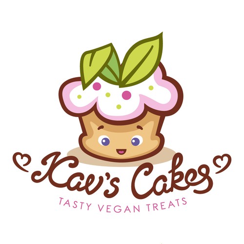 Cute logo for vegan bakery