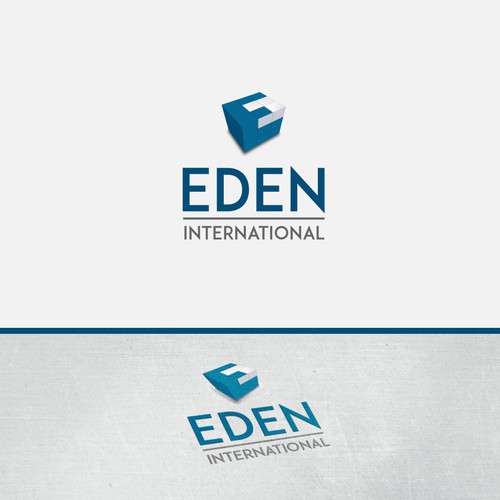 E cube logo concept for an international company