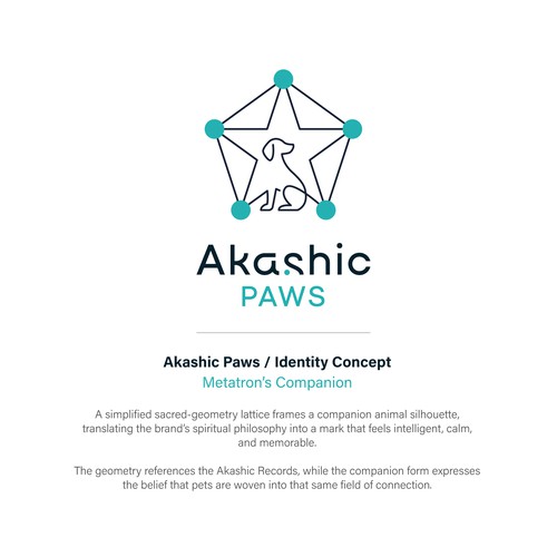 Akashic Paws Logo and Brand Identity 