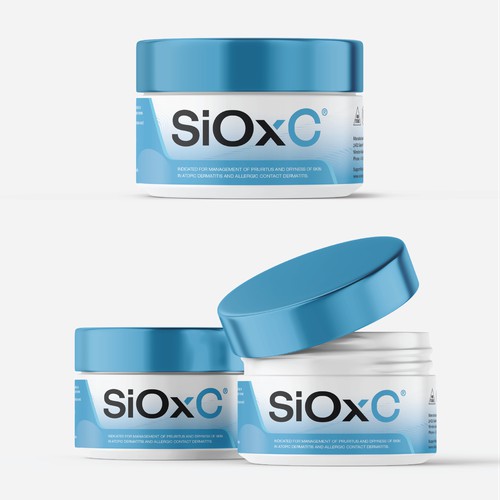 SiOxC Cream Jar Label