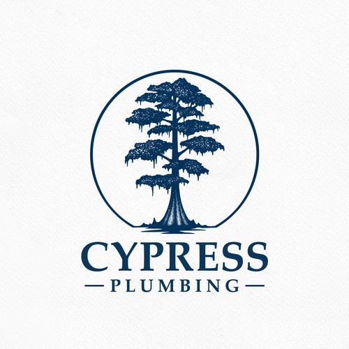Cypress Tree Pluming Logo