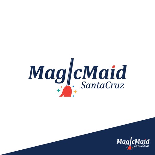 Logo design concept for MagicMaid contest.