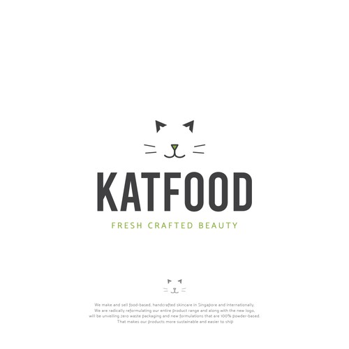 Logo for an innovative food-based skincare brand