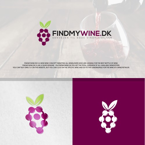 Logo for wine concept website