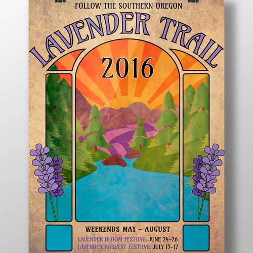 Poster Concept for Lavender Trail