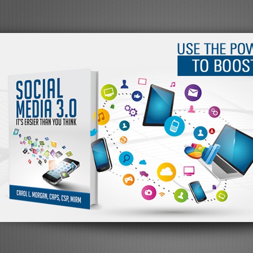 Create an exciting banner ad promoting (2) best-selling social media publications.