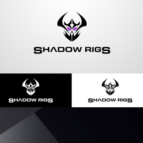 Looking for illustrator Shadow Rigs PC building logo.