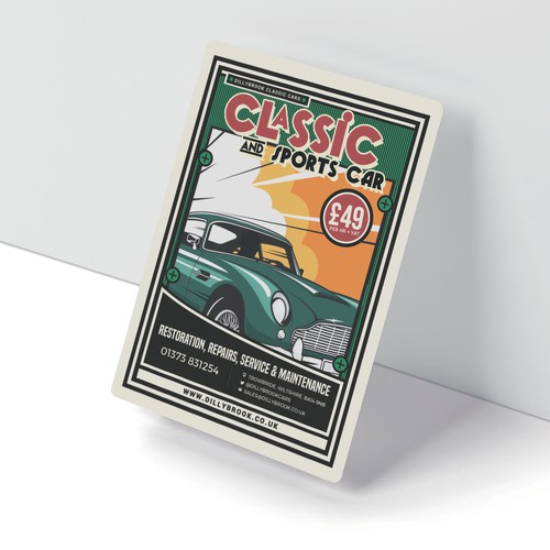 Classic Car Auto Repair Flyer