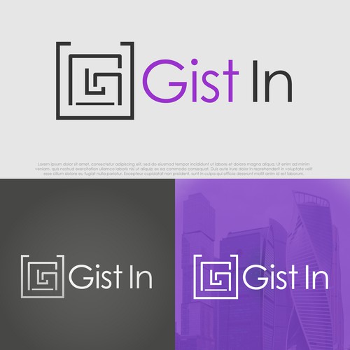 Geometric logo for "Gist In"