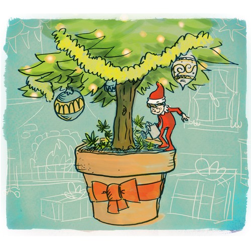 Christmas Elf illustration