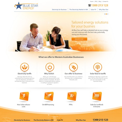Creat a website design for Energy company