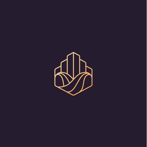 Luxury logo concept for apartment